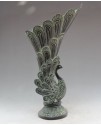青銅 精雕孔雀花瓶 青銅 精雕孔雀花瓶